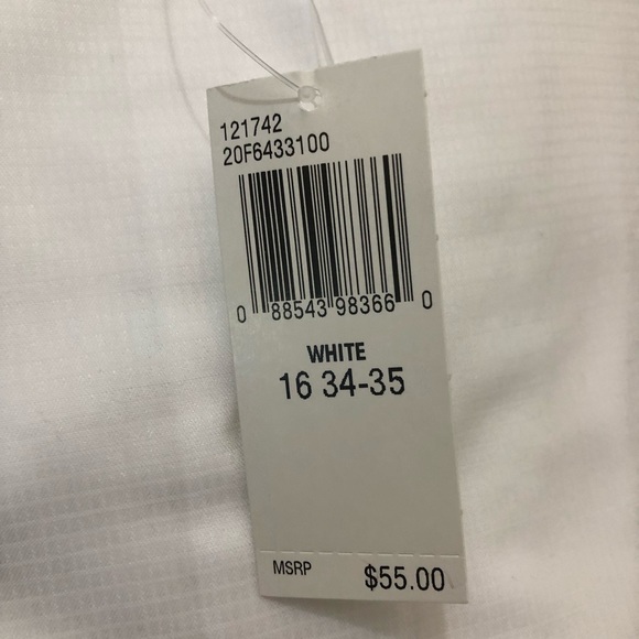 Van Heusen Dress Shirt NWT Regular Fit White - Picture 10 of 13